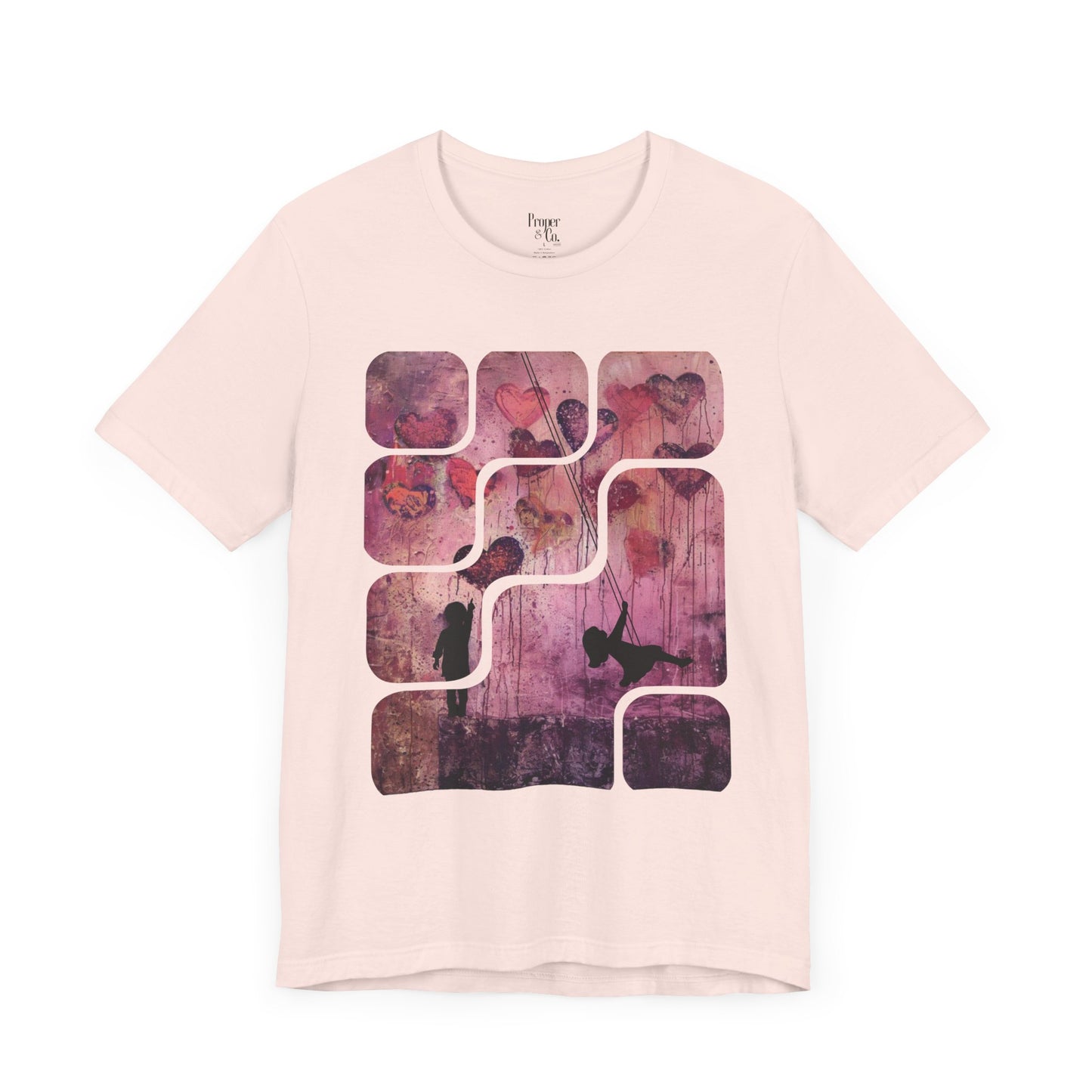 Purple Hearts Unisex Jersey Short Sleeve Tee