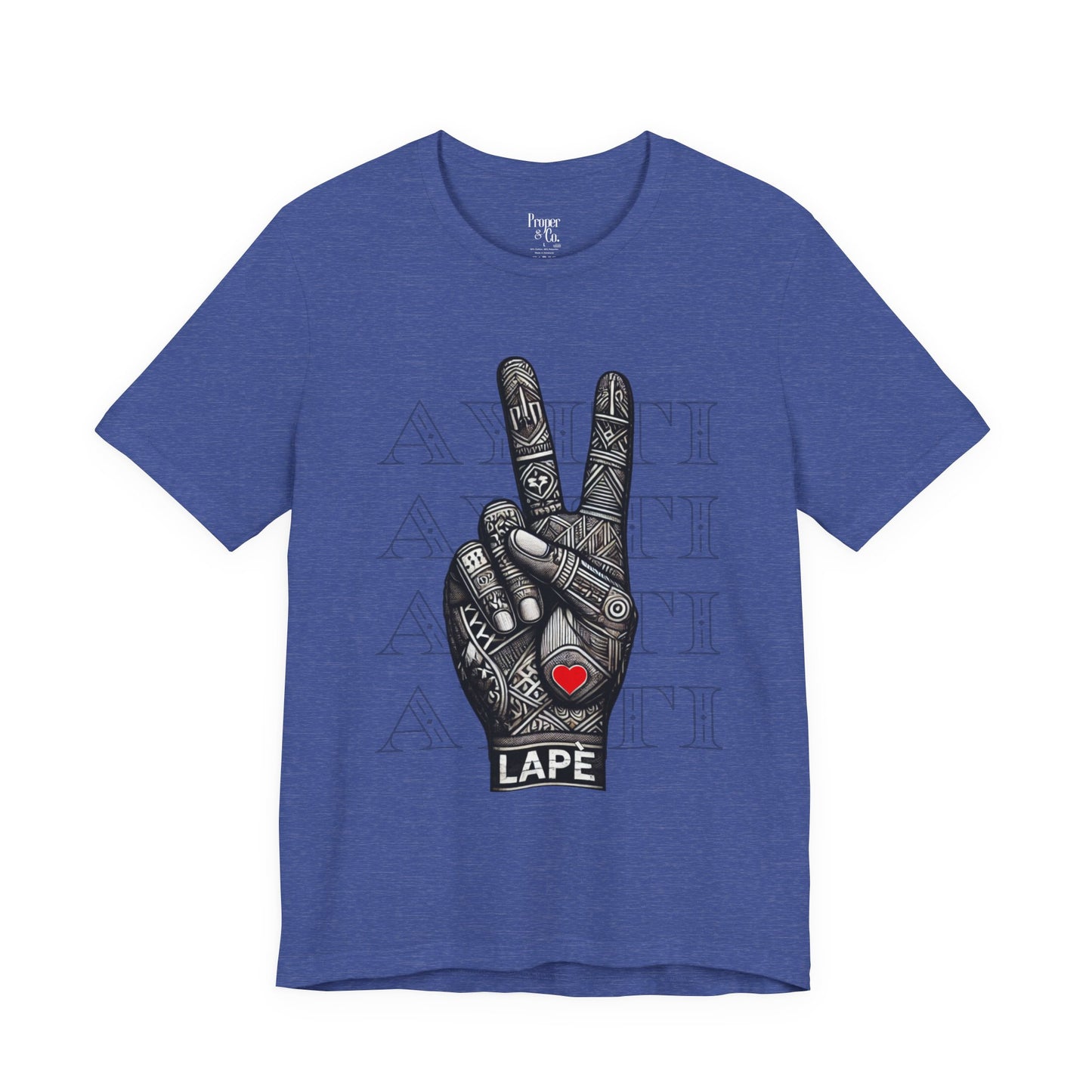 Lapè pou Ayiti Unisex Jersey Short Sleeve Tee