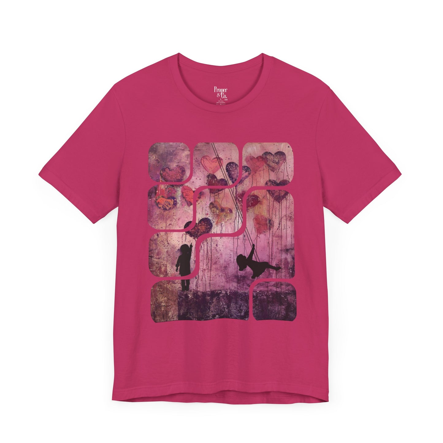 Purple Hearts Unisex Jersey Short Sleeve Tee