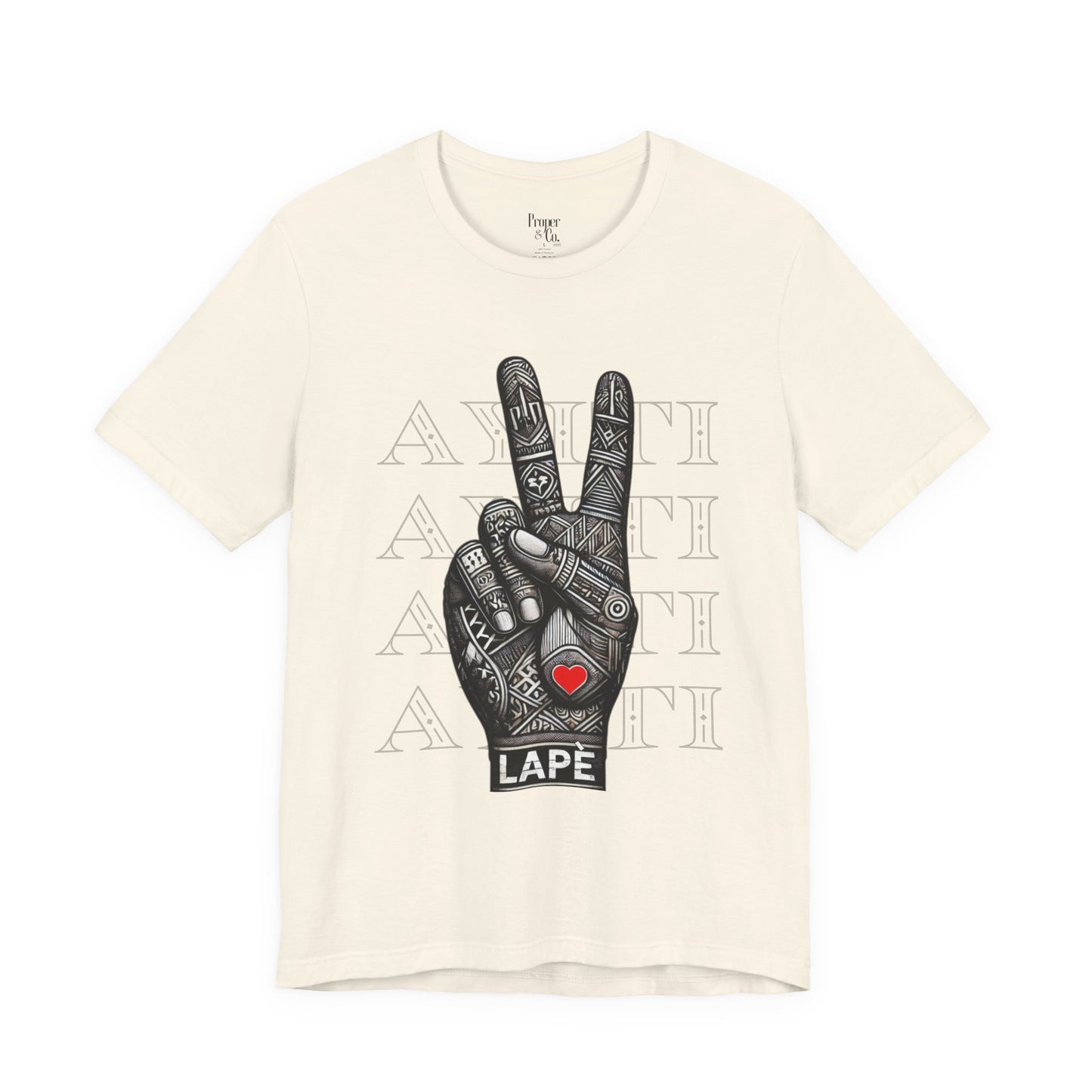 Lapè pou Ayiti Unisex Jersey Short Sleeve Tee