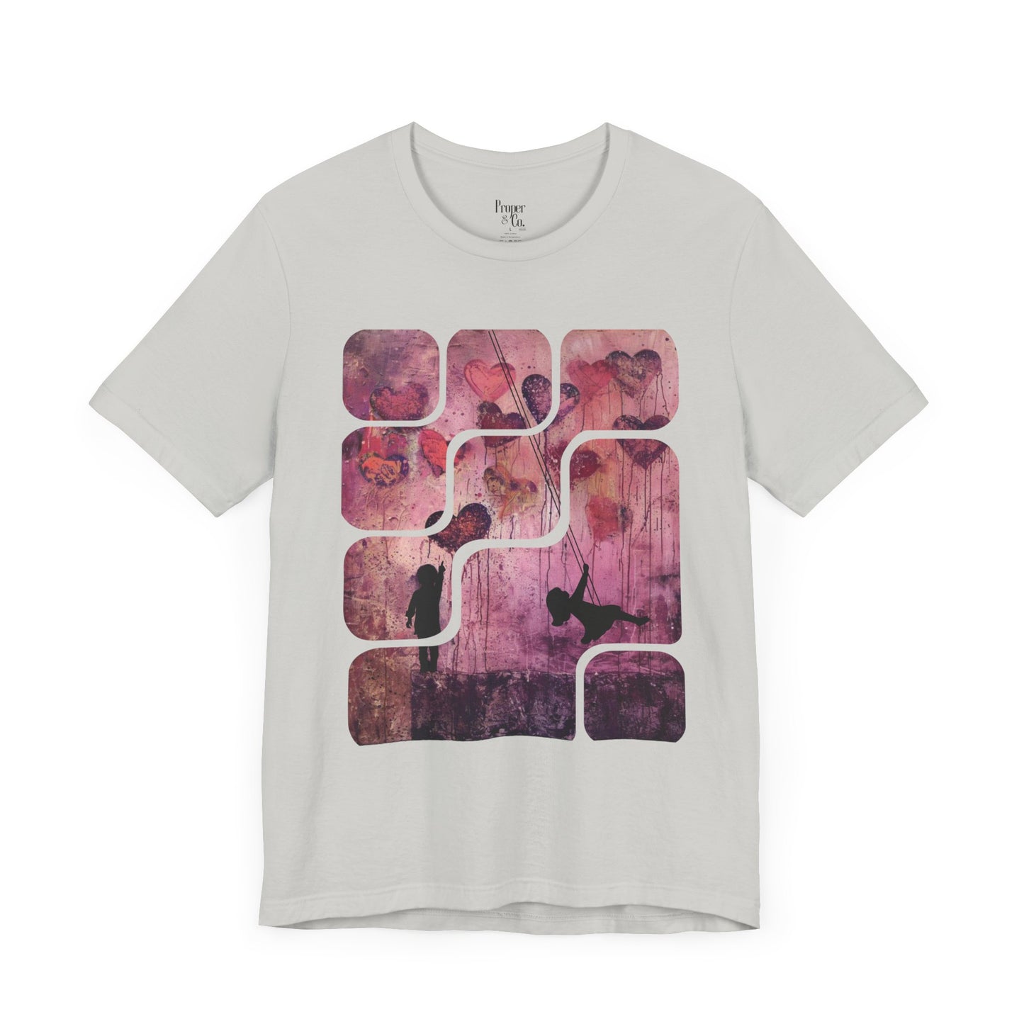 Purple Hearts Unisex Jersey Short Sleeve Tee
