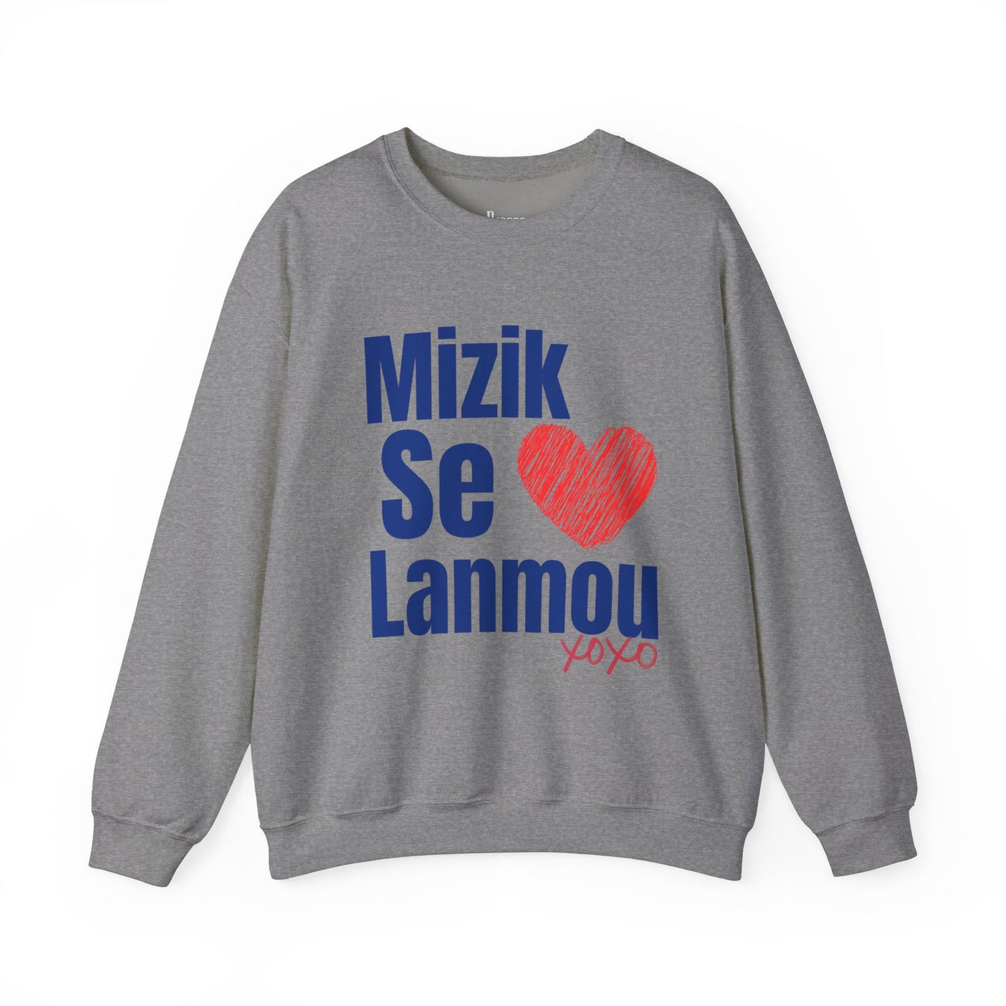 Mizik Se Lanmou Unisex Heavy Blend™ Crewneck Sweatshirt