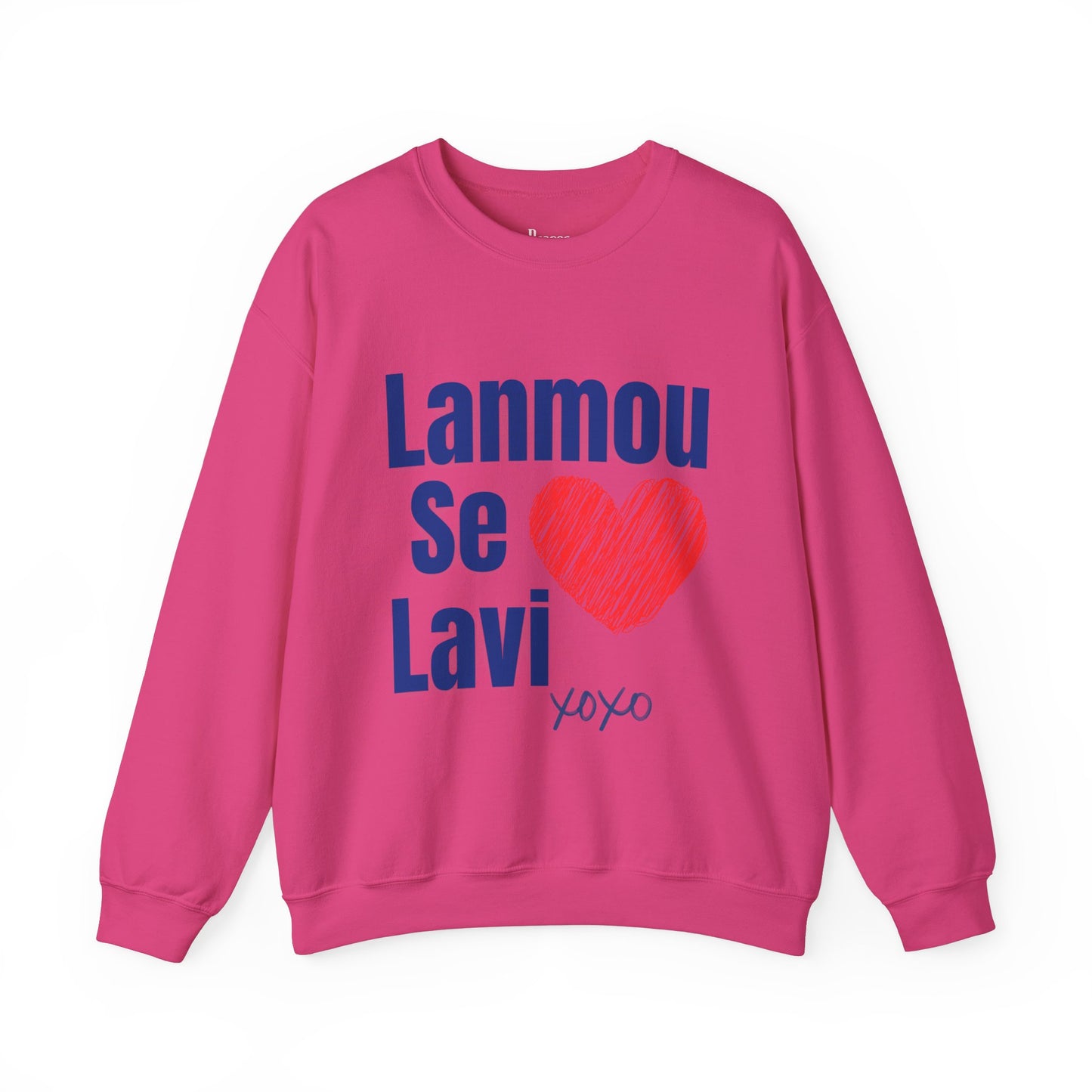 Lanmou Se Lavi Unisex Heavy Blend™ Crewneck Sweatshirt