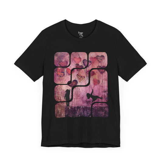 Purple Hearts Unisex Jersey Short Sleeve Tee