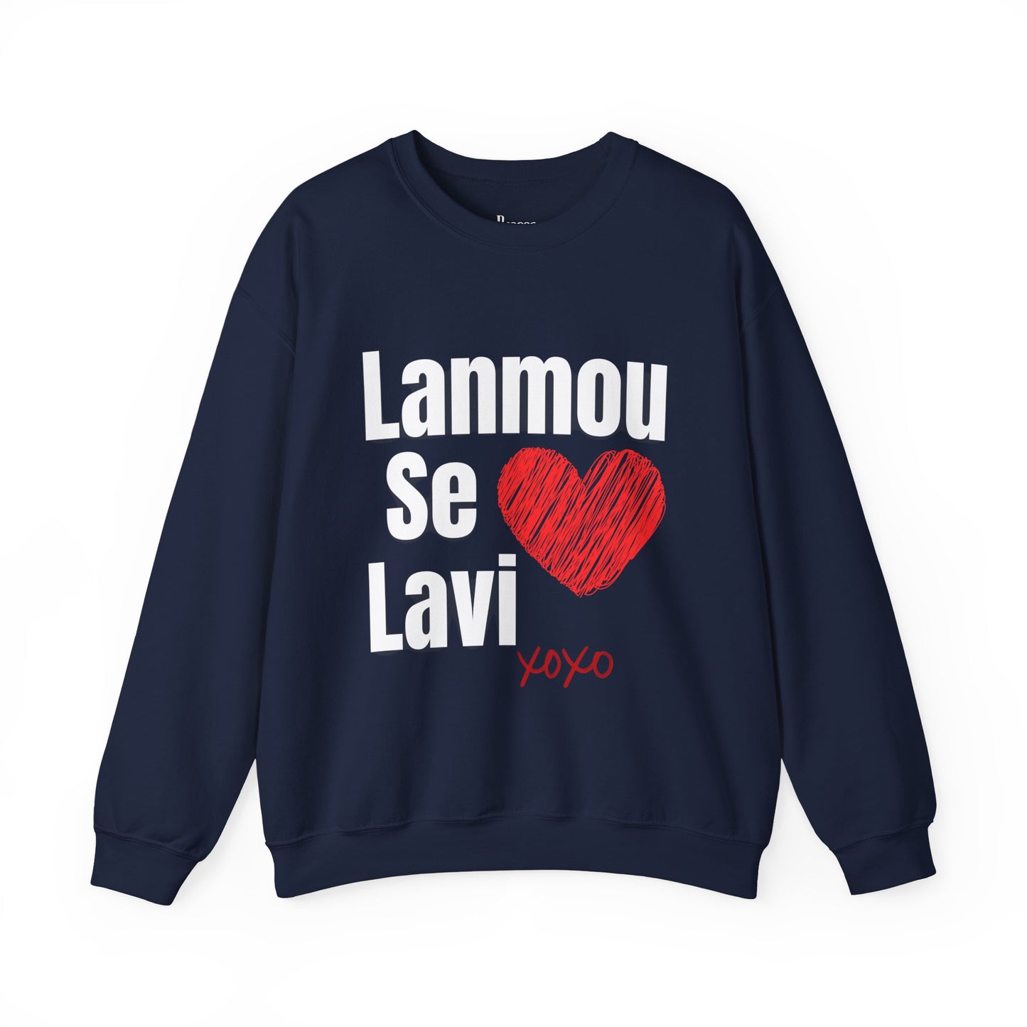 Lanmou Se Lavi Unisex Heavy Blend™ Crewneck Sweatshirt