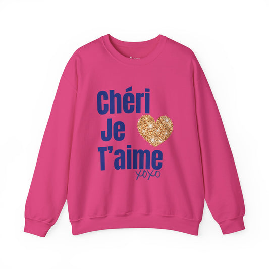Chéri Je t’aime Unisex Heavy Blend™ Crewneck Sweatshirt