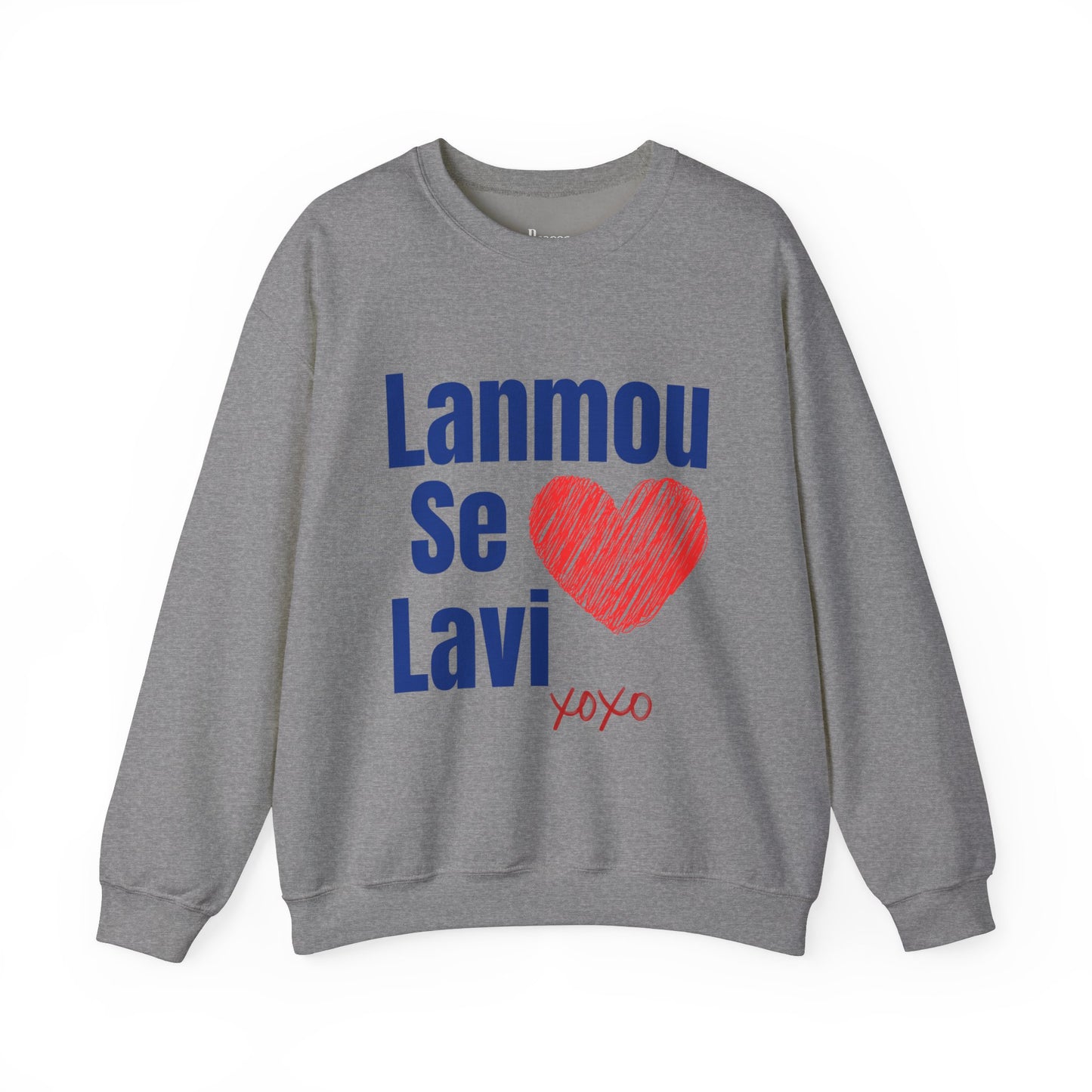 Lanmou Se Lavi Unisex Heavy Blend™ Crewneck Sweatshirt