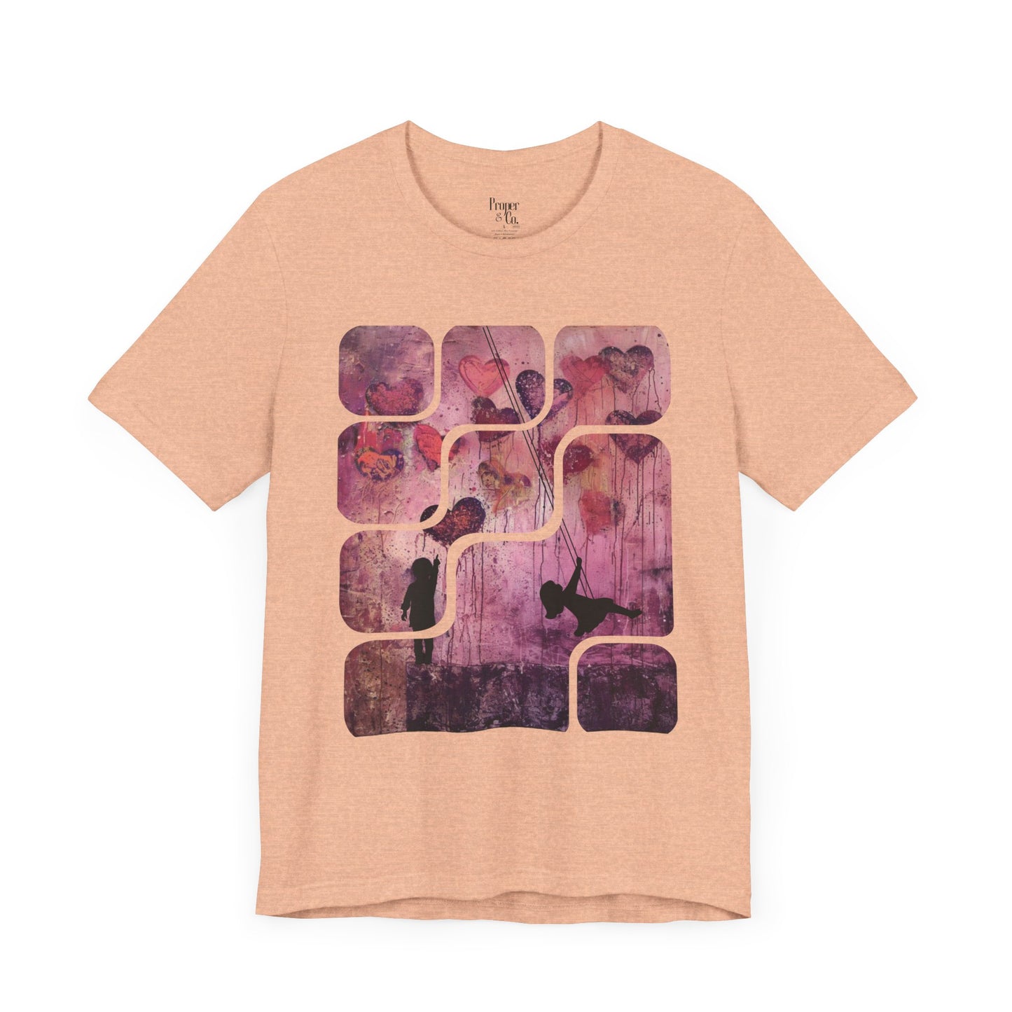 Purple Hearts Unisex Jersey Short Sleeve Tee