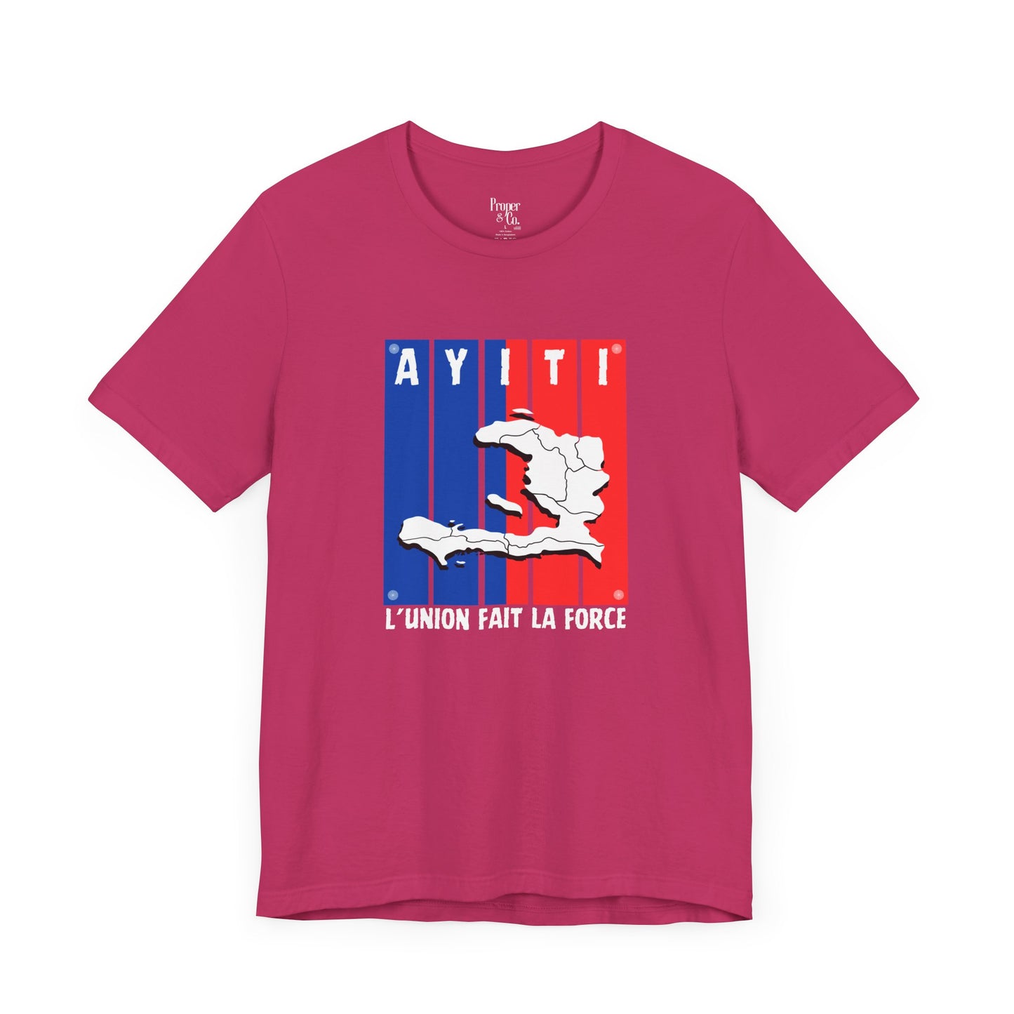 Ayiti l’Union Unisex Jersey Short Sleeve Tee