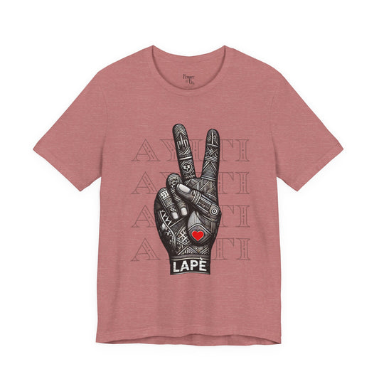 Lapè pou Ayiti Unisex Jersey Short Sleeve Tee