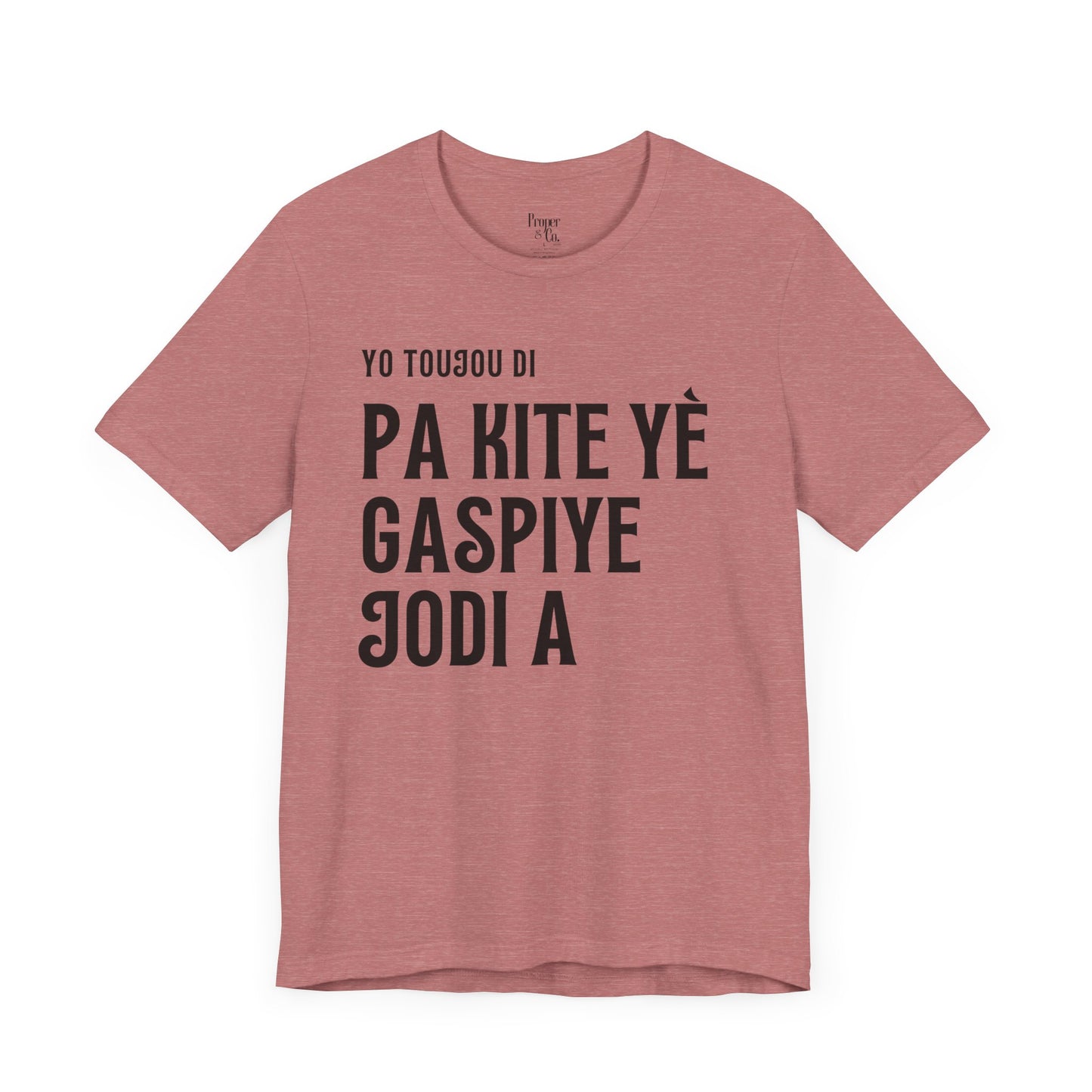 Pa Gaspiye Unisex Jersey Short Sleeve Tee