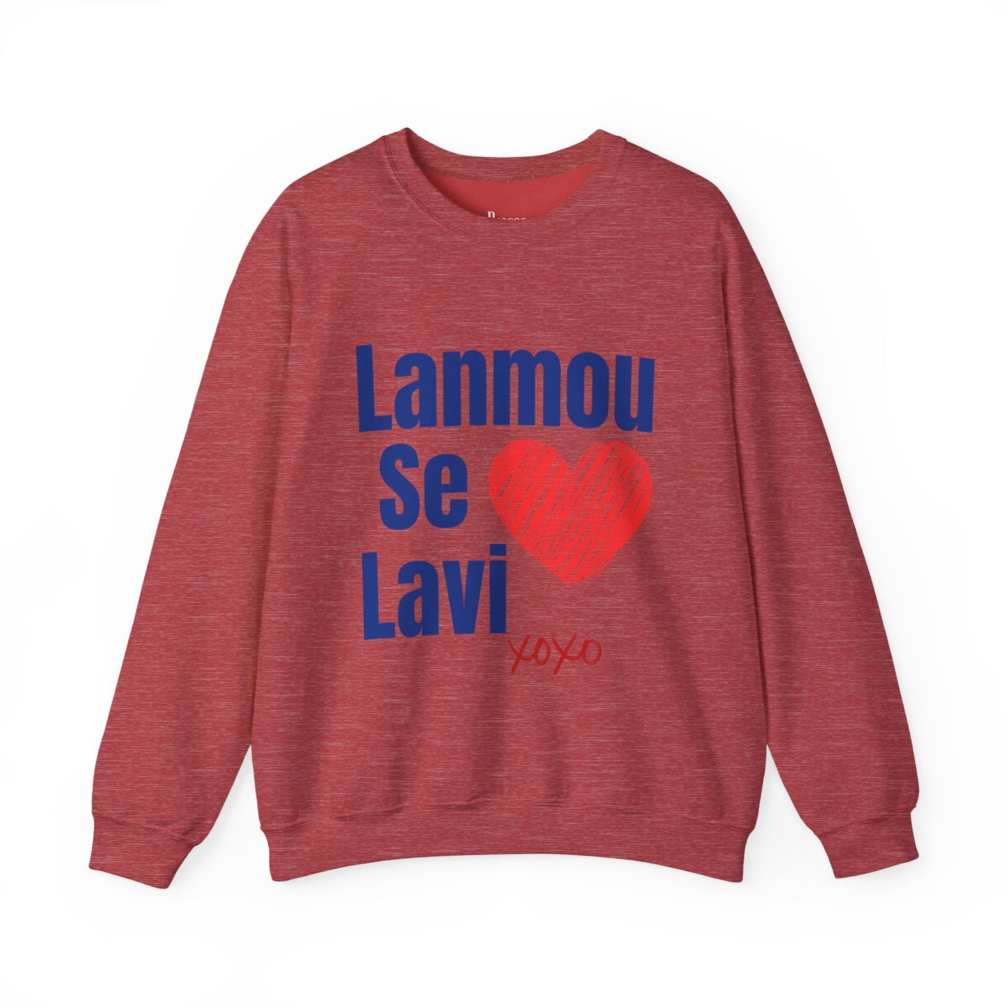 Lanmou Se Lavi Unisex Heavy Blend™ Crewneck Sweatshirt