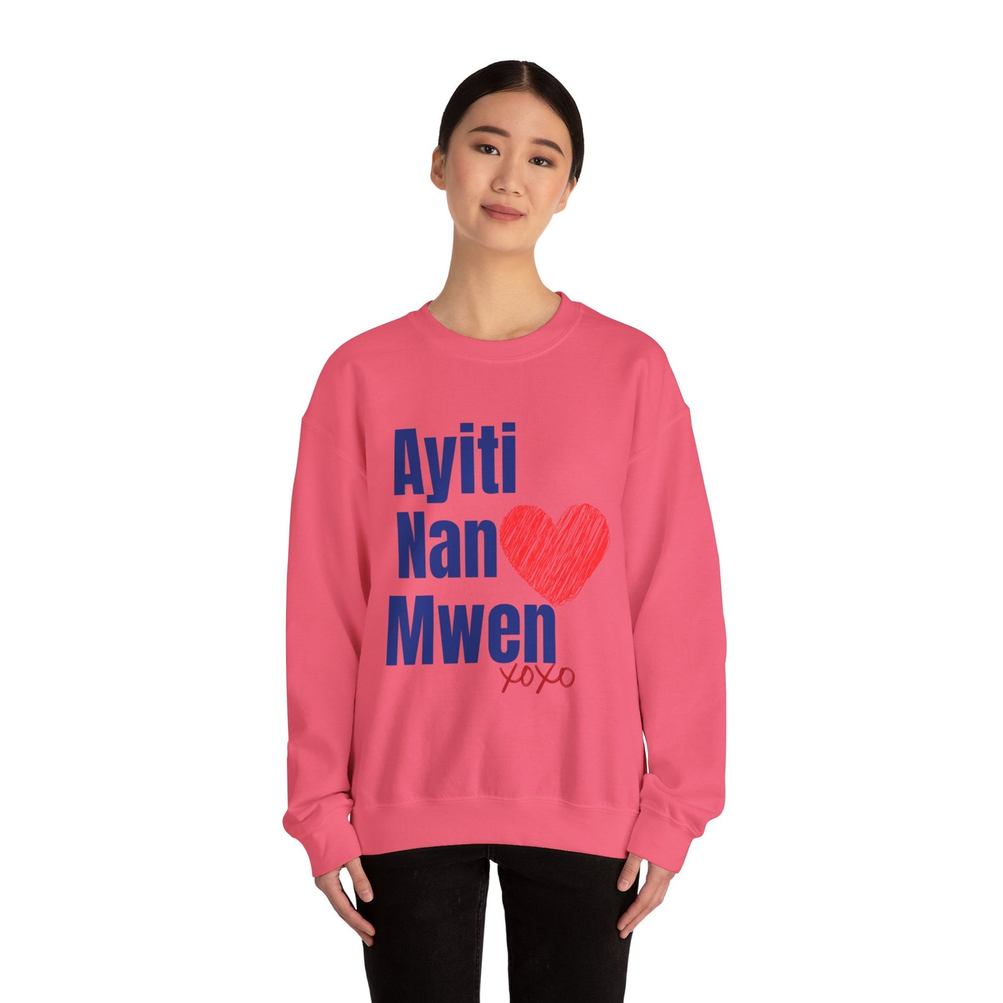 Ayiti  Se Lavi Unisex Heavy Blend™ Crewneck Sweatshirt