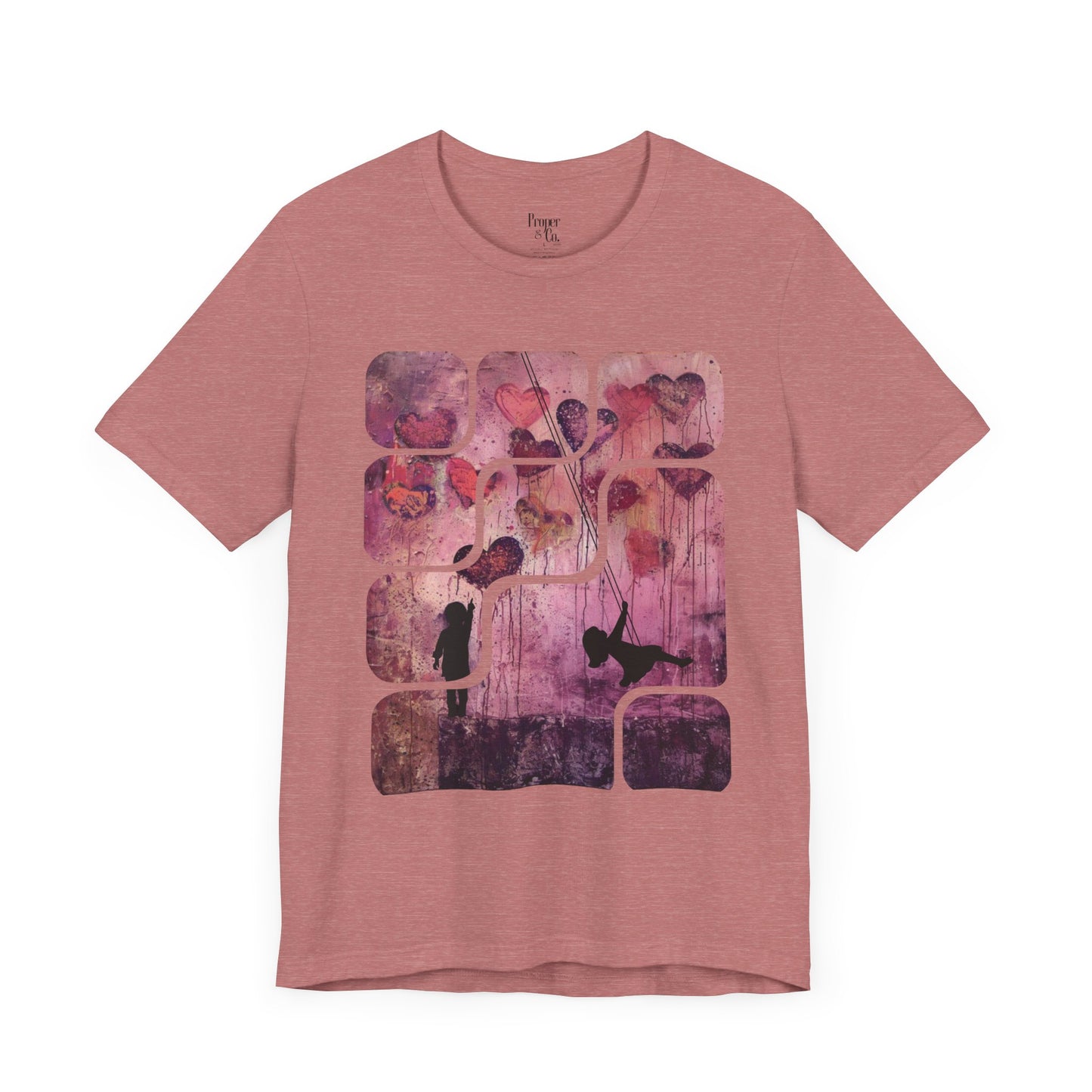 Purple Hearts Unisex Jersey Short Sleeve Tee